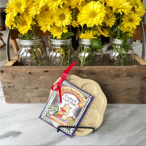 Brown Bag Cookie Art•Vintage 1994 Four Hearts•All Original Tags and Recipe Book - Picture 6 of 9